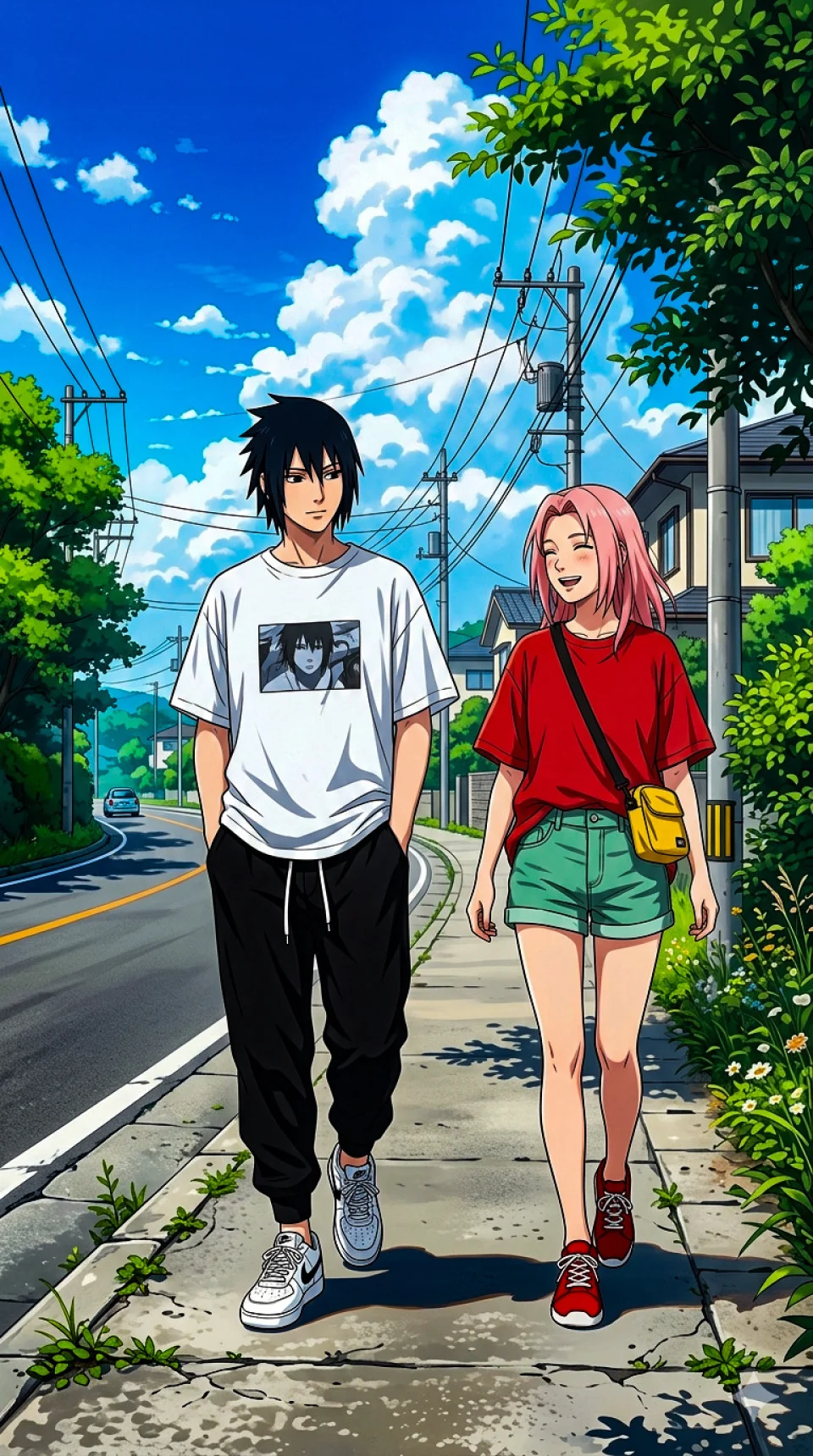 Sasuke & Sakura Phone Wallpaper - Anime wallpaper - 4K