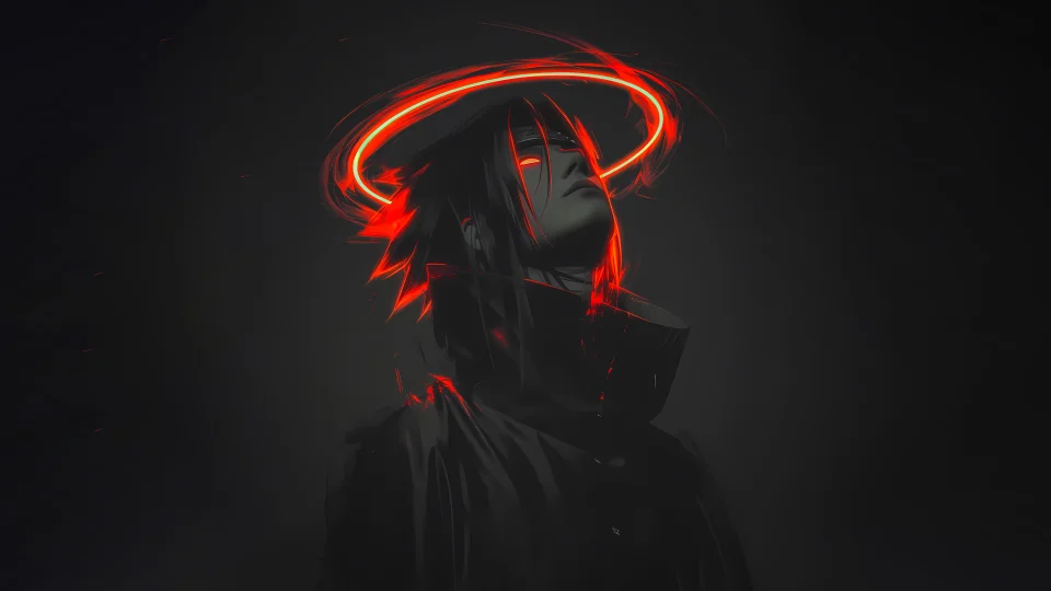Sasuke Uchiha Dark Aesthetic 4K Wallpaper - Anime wallpaper - 4K