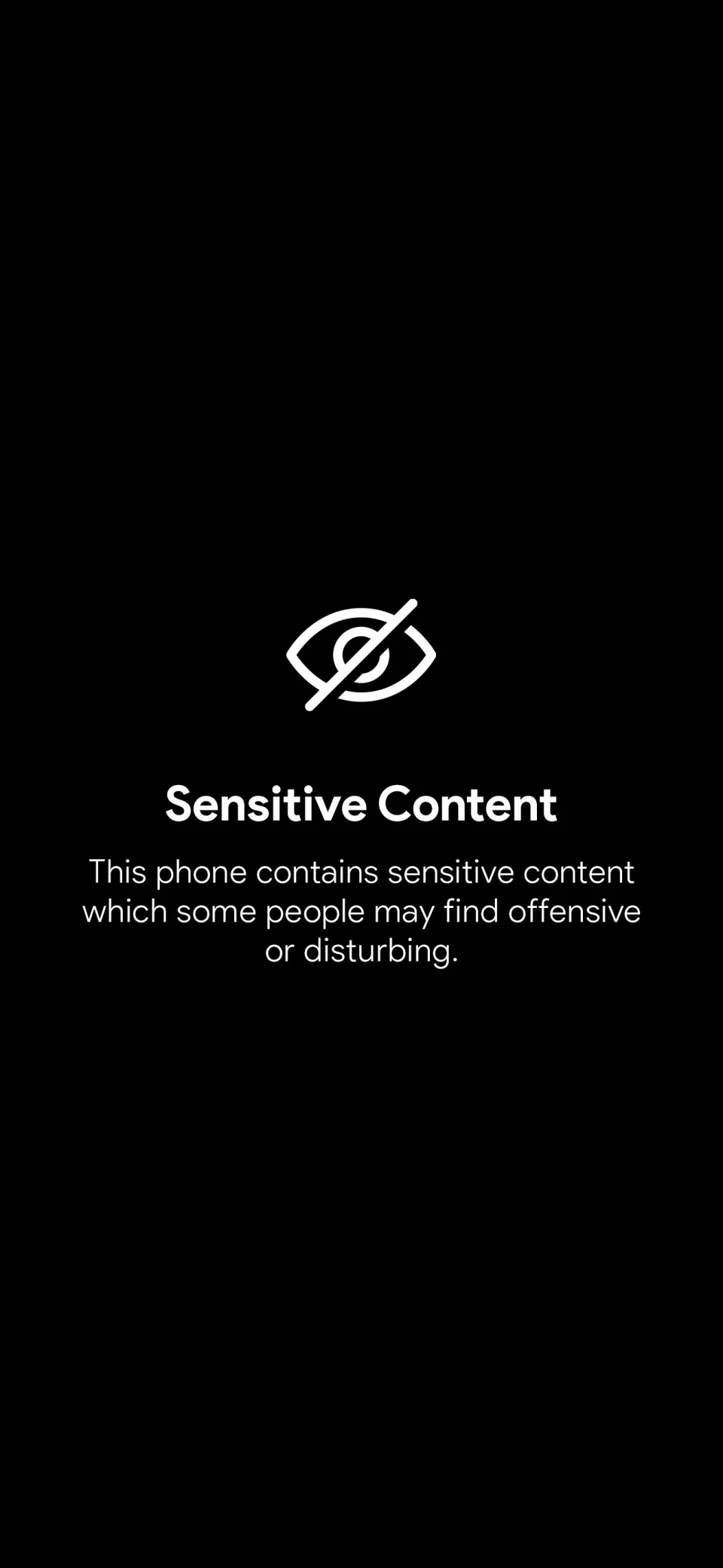 Sensitive Content Wallpaper Black Screen Warning Privacy... - Quotes wallpaper - 4K