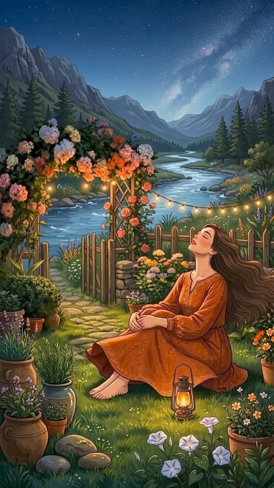 Serene Animated Girls 4K Phone Wallpaper - Girls wallpaper - 4K