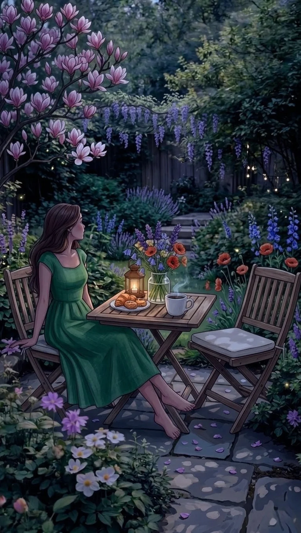 Serene Evening Vibe 4K Phone Wallpaper - Girls wallpaper - 4K