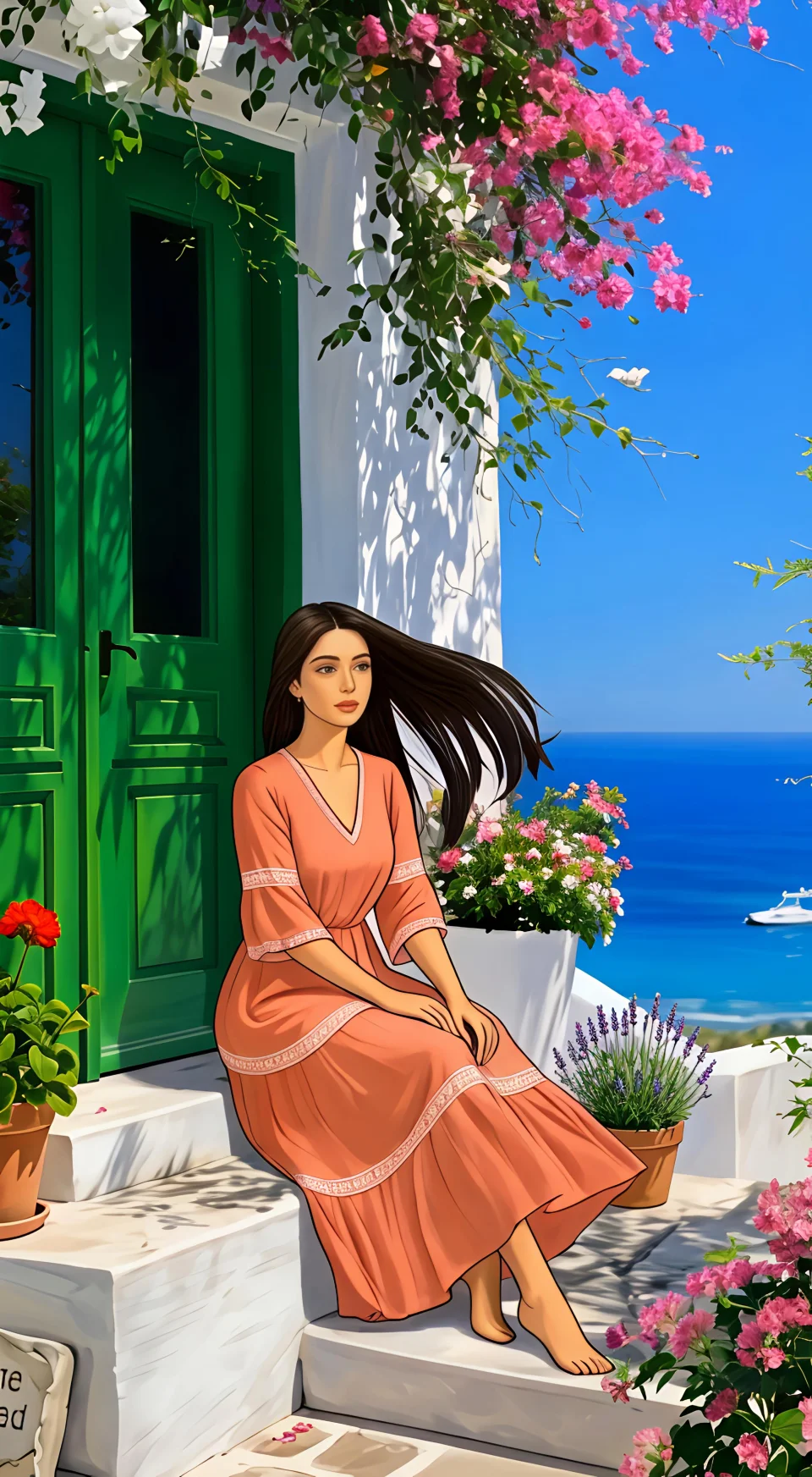 Serene Sea View 4K Phone Wallpaper - Girls wallpaper - 4K