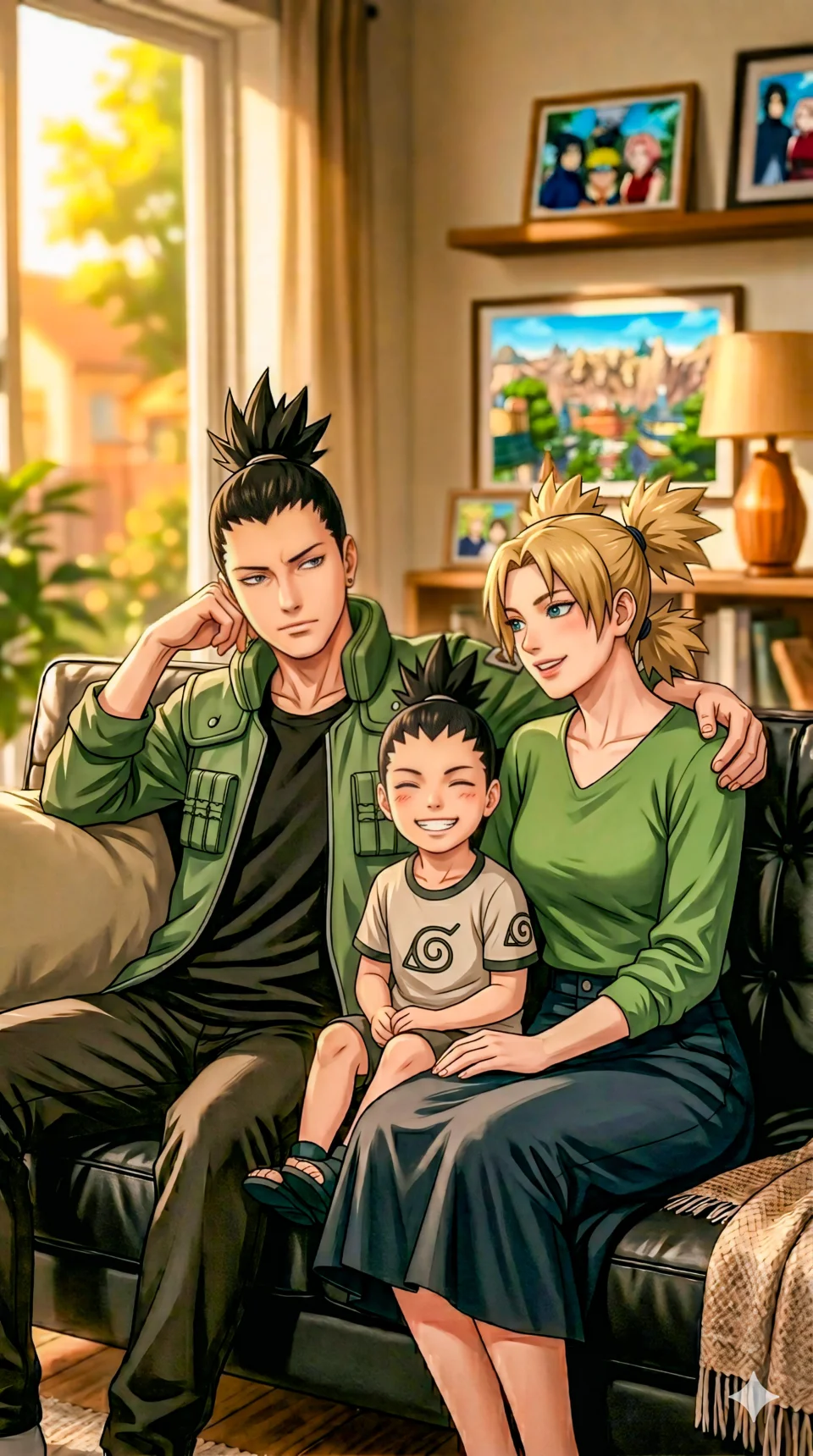 Shikamaru Family Naruto Family 4K Phone Wallpaper - Anime wallpaper - 4K