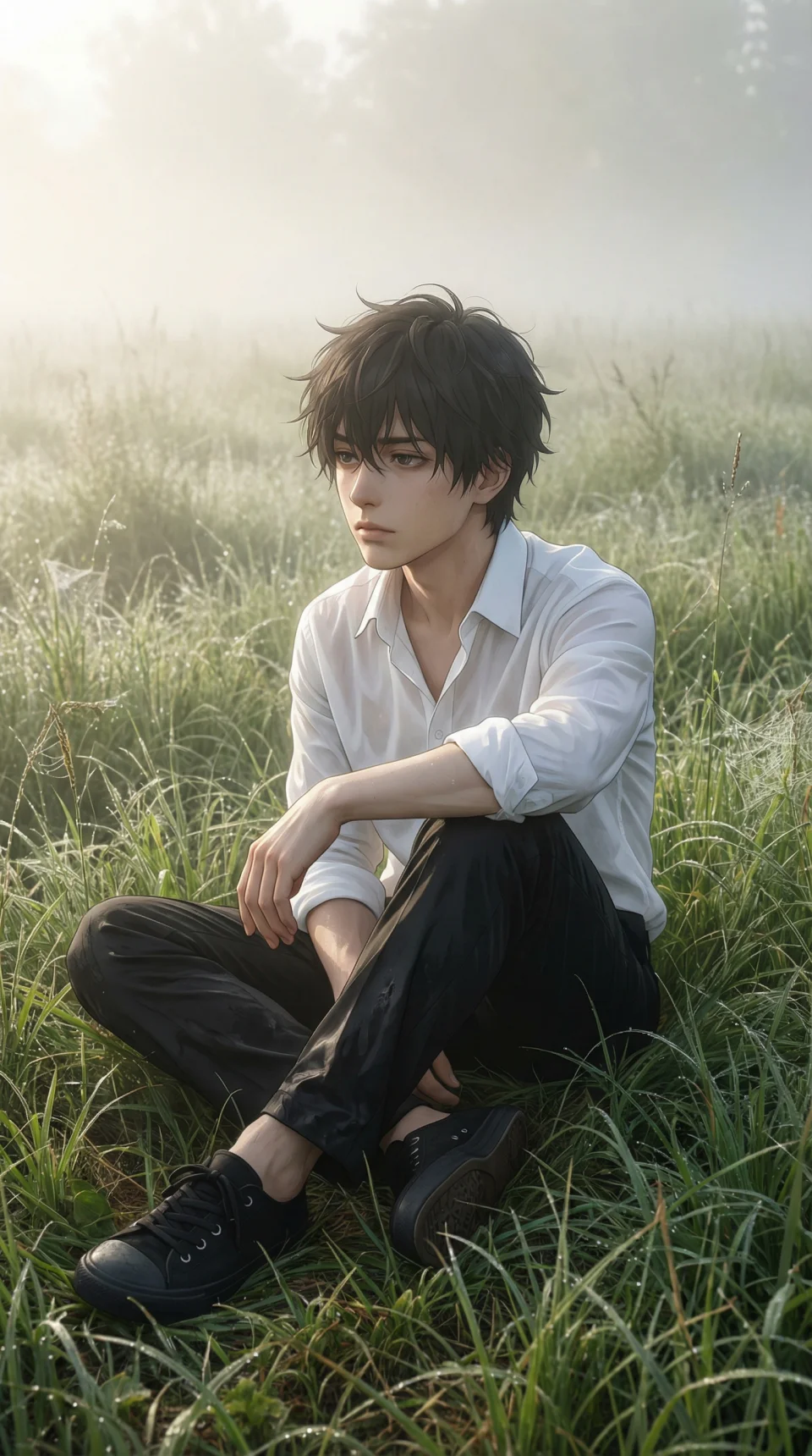 Soft Silence Anime 4K Phone Wallpaper - Anime wallpaper - 4K