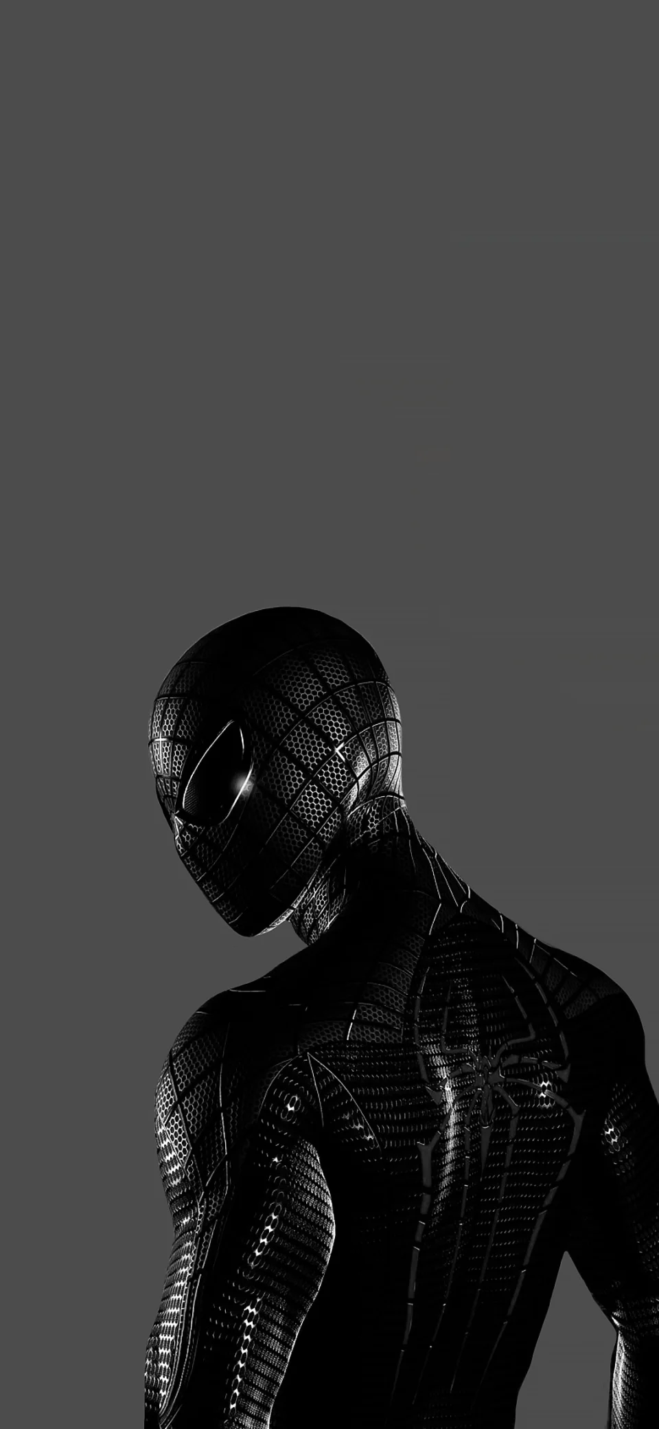 Spider-man Black Suit Dark Minimal Marvel 4K Wallpaper - Superheroes wallpaper - 4K