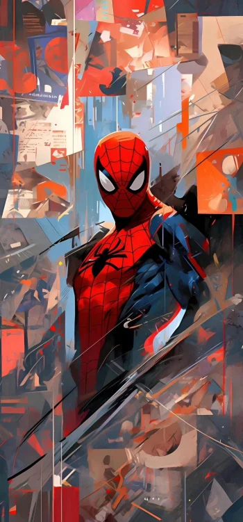 Spider-Man Wallpaper 4K – Abstract Superhero Art