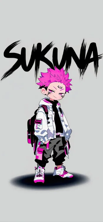 Sukuna Wallpaper 4K – Chibi Jujutsu Kaisen Aesthetic