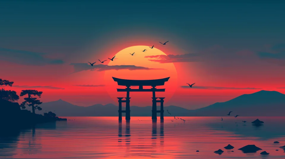 Sunset Art 4K Wallpaper - Artist wallpaper - 4K