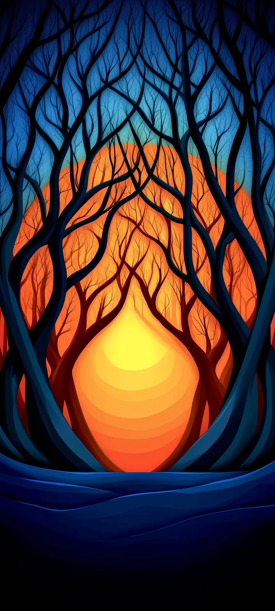 Surreal Forest Sunset Wallpaper 4K - Artist wallpaper - 4K