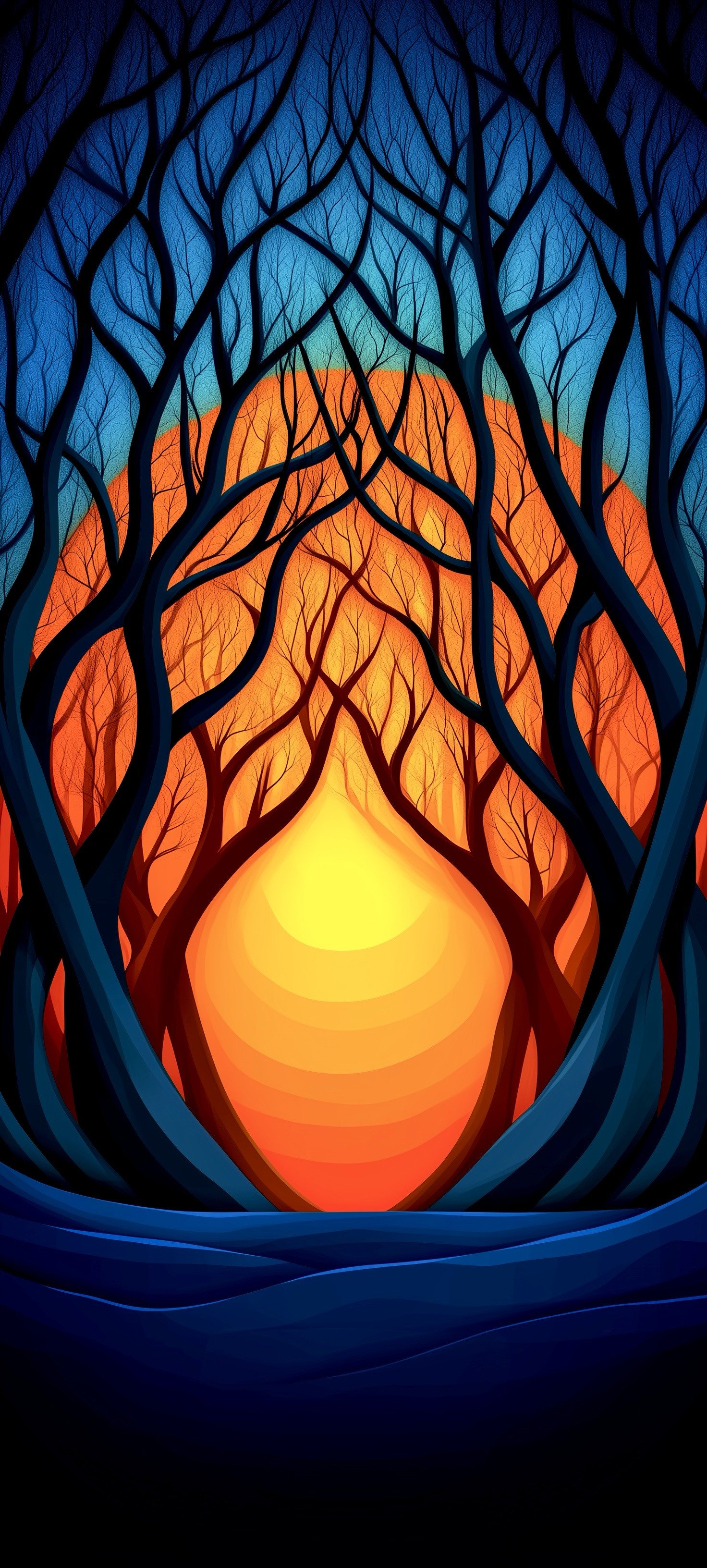 Surreal Forest Sunset Wallpaper 4k - Artist wallpaper - 4K