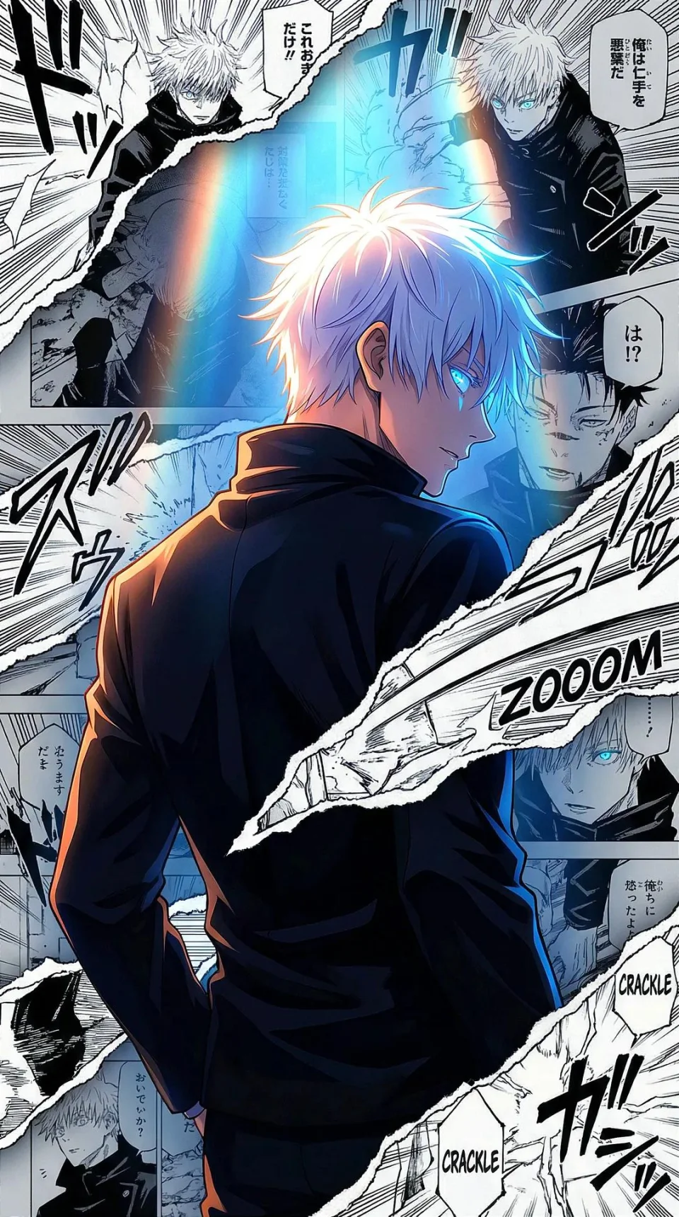 The Eyes That See Beyond Infinity Satoru Gojo Phone Wallpaper - Anime wallpaper - 4K