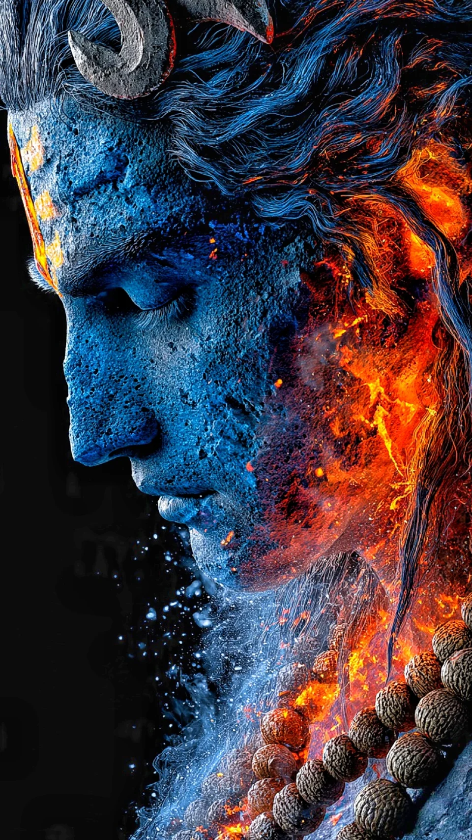 The Lord Shiva Fire 4K Wallpaper - God wallpaper - 4K
