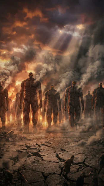 The Rumbling Begins - March of Colossal Titans  Tags: