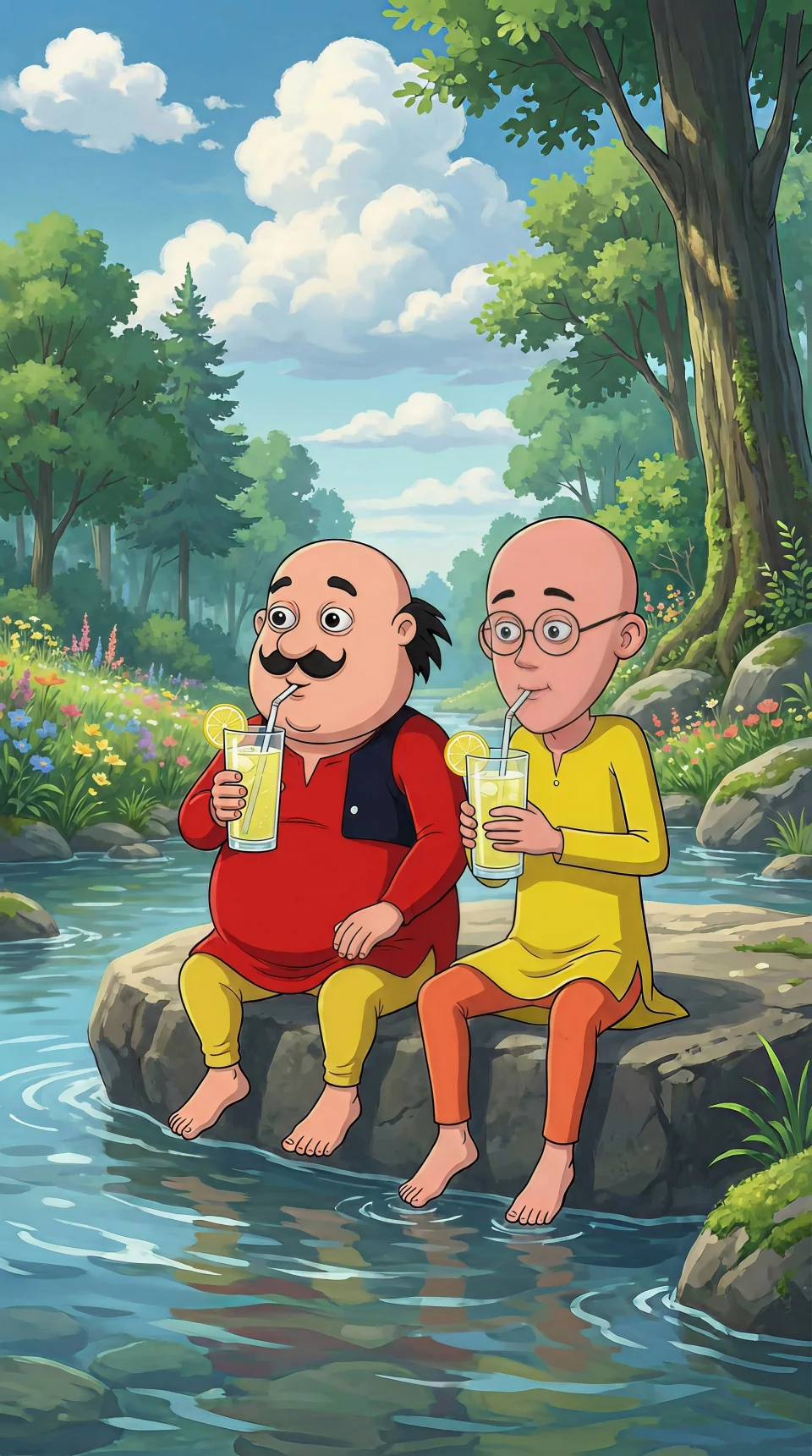 Togetherness Cartoons 4K Phone Wallpaper - Cartoons wallpaper - 4K