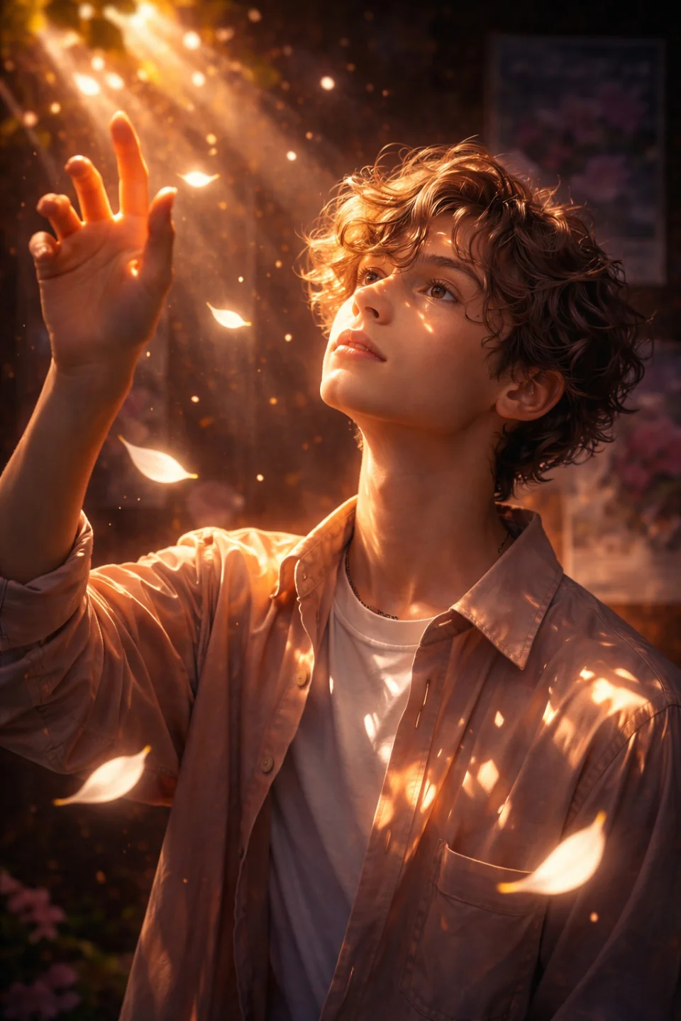 Touch Of Light Dreamy Aesthetic 4K Wallpaper - Creative wallpaper - 4K