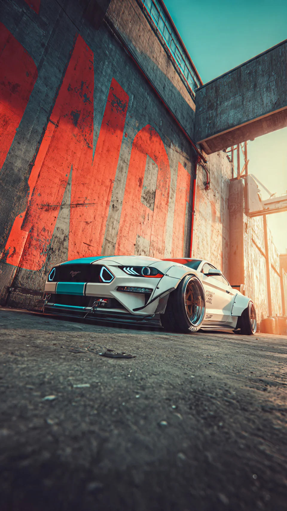 Urban Beast Mustang Phone Wallpaper - Cars wallpaper - 4K