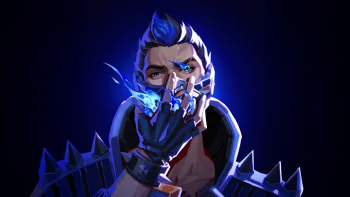 Valorant Yoru 4K Wallpaper Blue Flame & Mask Aesthetic