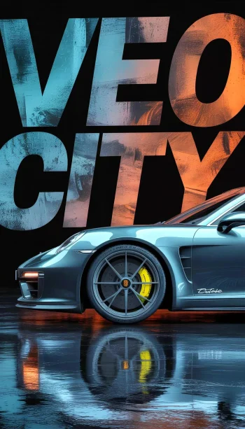 Velocity City 4K Wallpaper – Porsche Power