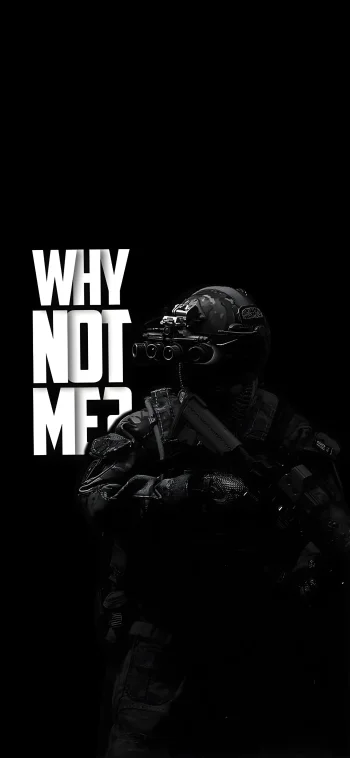 Why Not Me Wallpaper 4K – Dark Motivation Aesthetic