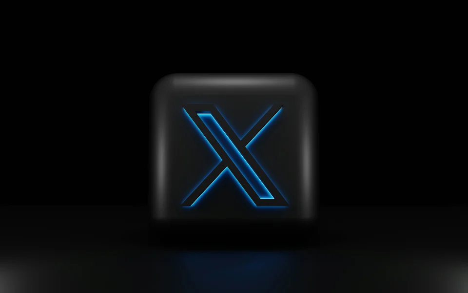 X Logo Twitter Rebrand 4K Wallpaper Dark 3d Aesthetic - Logo wallpaper - 4K